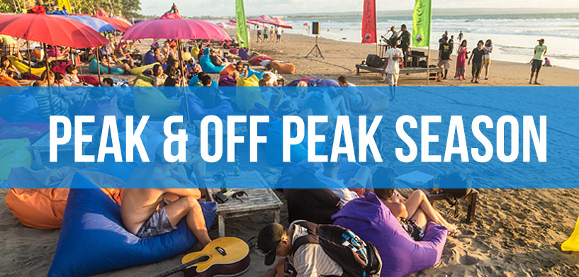 Bali Peak & Of Peak Season