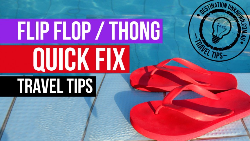 How to fix a broke thong / Flip flop